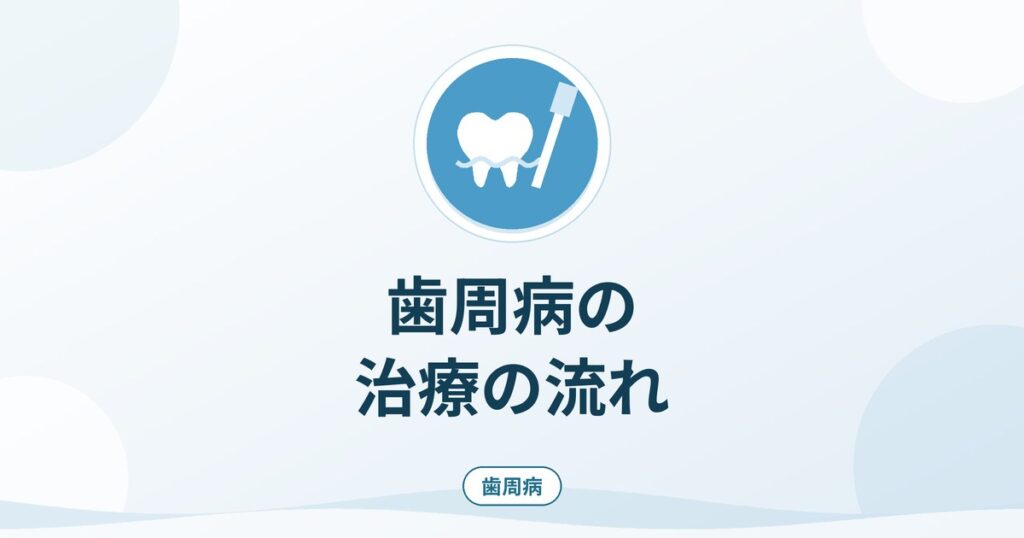 歯周病の治療の流れ｜基本治療・歯周外科・メインテナンス